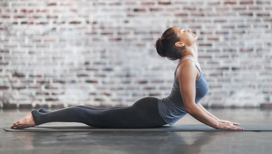 Woman in Yoga pose